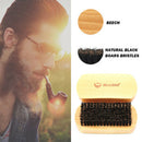Blue Zoo Men Boar Hair Bristle Beard Brush Shaving Comb Face Massage Handma
