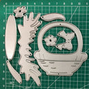 Flower basket Metal Cutting Dies For Scrapbooking Stencils DIY Album Card3C