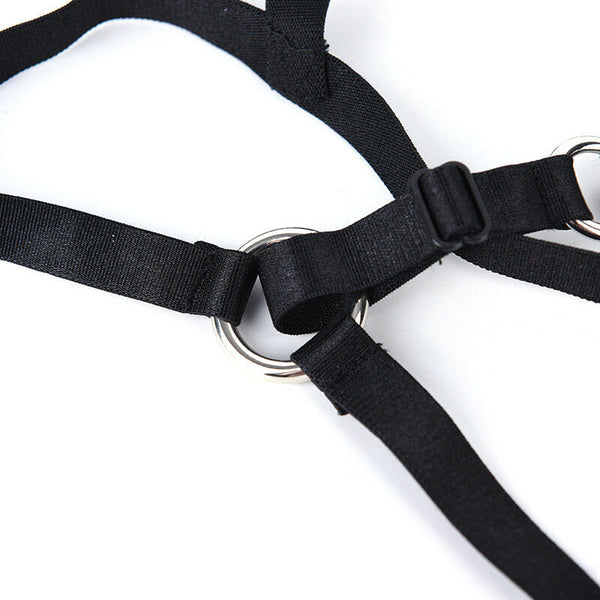Women Girls Sexy Leather Halterneck Gothic Body Strap Harness Top Punk Gothic 3C