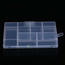 Clear Plastic 6Slot Jewelry Storage Box Case Craft Organizer Bead Holder Fixable