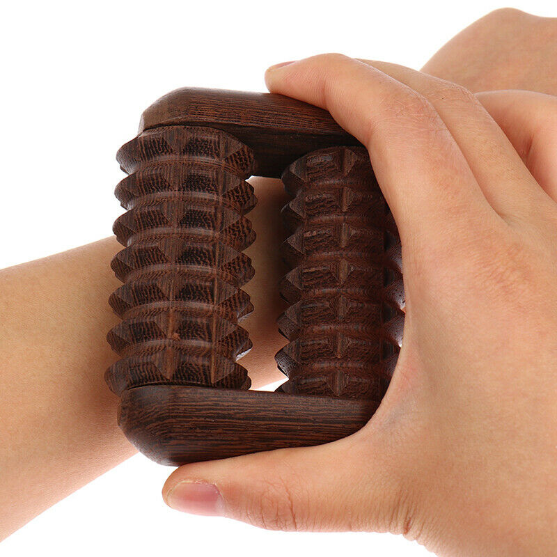 Wenge Hand Reflexology Massage Tool Palm Massager Roller Press Point  Scrap  Hn