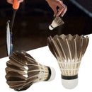 Training Durable Stable Black Badminton Shuttlecock 12PCS/SET Goose Feather R2Q9