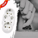 Portable Power Socket Plug 1 to 4 Ports, EU Plug Conversion, Outdoor Power R3Y7