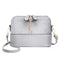 Shell Shoulder Handbag Women Shining Sequins PU Leather Messenger Bag/Grey
