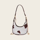 Flower Love Pattern Leather Shoulder Bag Women Chain Hobos Tote Handbag (S)