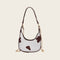 Flower Love Pattern Leather Shoulder Bag Women Chain Hobos Tote Handbag (S)