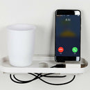 Wall Outlet Charging Shelf Outlet Shelf Rack Tray Mobile Phone Charger White