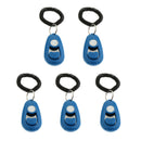Pet Tainer Whistle Easy Puppy Training Obedience Agility Keyring Blue