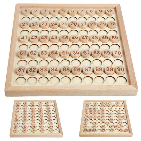 Wooden Educational Toys Number Counting Preschool Math Board Teaching Aids