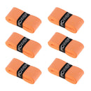 6 Pieces Tennis Badminton Squash Racket Grip Overgrip Tape Orange