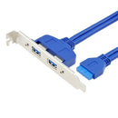 With Baffle 20Pin To Usb3.0 Two Port Expansion Baffle Line Mainboard 20P To