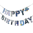 1set Solar System Outer Space Themed Birthday Party Decoration Paper Banne JR