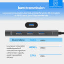 Blueendless Usb C Hub, Aluminum Type C Adapter with 4 Usb 3.0 Ports, for Ma