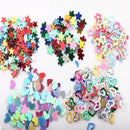 5000pcs Nail Art DIY Glitter Heart Flower Star Sequins Stickers Decals Supply