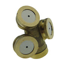 4-Head Brass 1/4" DN8 Water Fountain Agriculture Spray Nozzle Sprinkler
