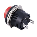 10 momentary push button switch OFF-(ON) 16mm red