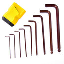 9pc Bicycle Cycling Hexagon Hex Allen Key Set Wrench Repair Kit Spanner 1.5-- OZ