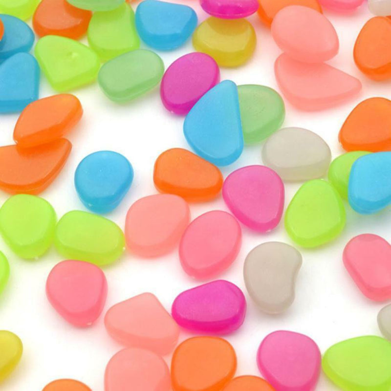 Luminous Artificial Pebble Stone Aquarium Fish Tank Garden Decor Accessories Hot