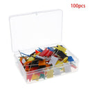 100 Pieces Mixed Color Flag Push Pins Nail Thumb Tack Drawing Map Pin Stationery