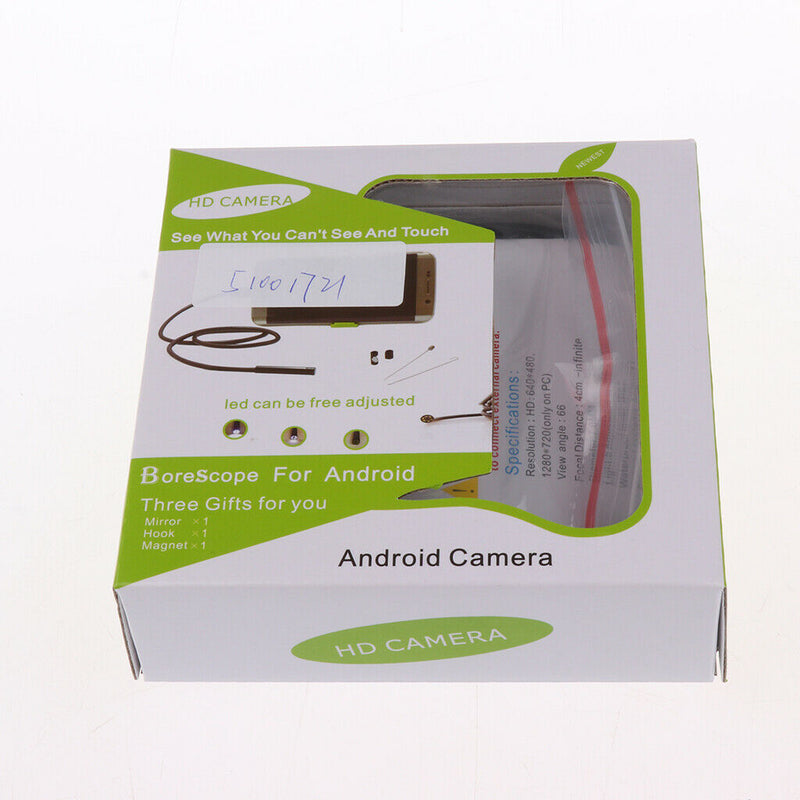 7mm 6 LED Android PC Waterproof Inspection Borescope Camera 3.5M