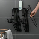 Folding Clothe Hanger Hooks Coat Rack Wardrobe Magic Organizer Save Space f RYC