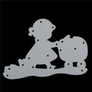 Girl Baby Carriage Rabbit Bunny Cutting Dies Stencils Paper Card Embossing Cr JR