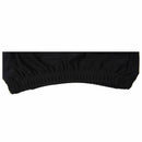 Woman Man Polyester Elastic Swimming Bathing Hat Cap Black M5L7
