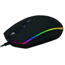 4 Keys USB Wired Mice 2400DPI Adjustable RGB Game Ergonomic Optical Mouse Black