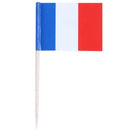 Lot of 50 Pcs Mini Wooden Toothpick with Flag for Decor of Party Fruit Past