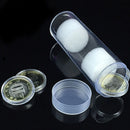 1X 30mm Applied Clear Round Cases Coin Storage Protective Tube Holder Plastic MO