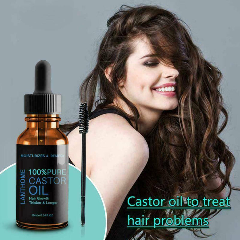 Castor Oil for Growth Hair Eyebrow& Eyelash Eye Brow& Lash 100% Natural Organic.