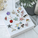 20pcs/pack Enamel Mixed Alloy Pendant Charms Jewelry DIY Accessories Random XMAS