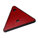 Triangular Red Reflector Screw Fit Rear Triangle for Trailers Caravans