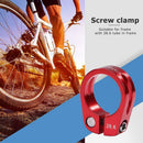 1pc MTB Cycling Seat Tube Clip Bike Release Seatpost Clamp (28.6mm Red)