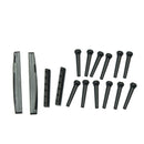 2 Sets ABS Plastic Mini Bridge Saddle Pins Nut Parts for Acoustic Guitar New