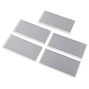5 Pack 100*45*10mm Cooling Fin, Aluminum Heat Sink Radiator for CPU RAM IC LED