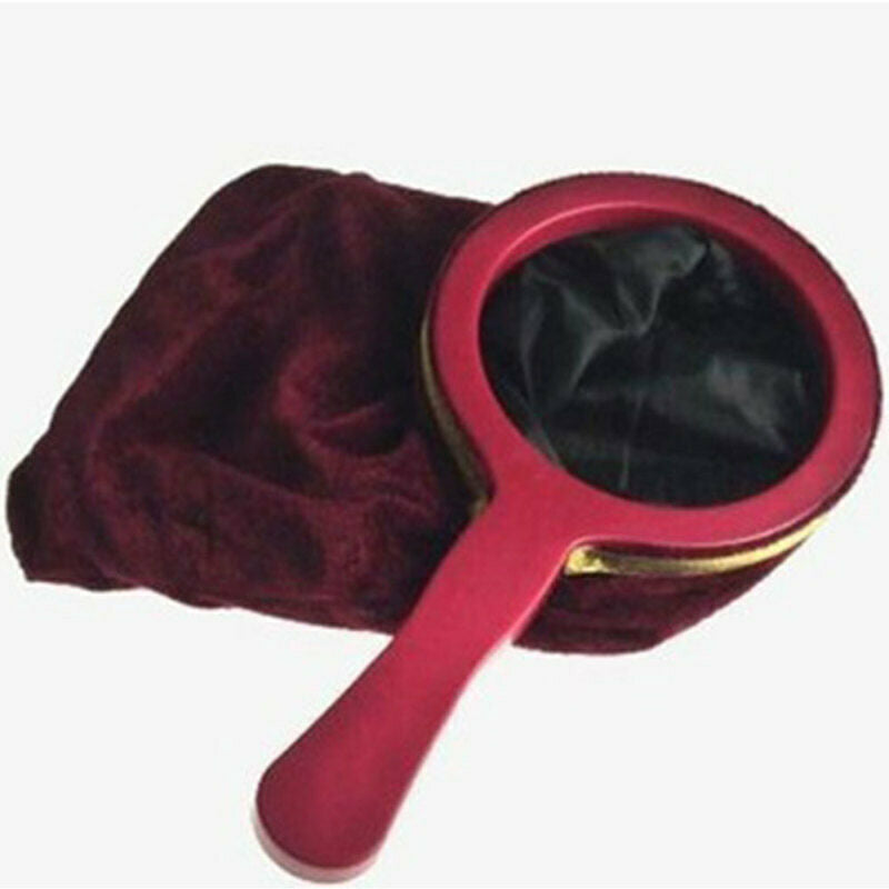 Wine Red Magic Change Bag Magicians Stage Props With Handle Appear/Disap MUW