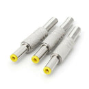 10Pcs 5.5x2.5mm Male Barrel DC Power Socket Jack Plug Practical Brand New wer