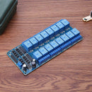 New 16-Channel 5V12V Relay Module Board For Arduino PIC AVR MCU DSP ARM PLC