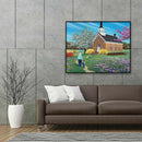 Full Round Drill 5D DIY Diamond Painting House Wall Picture Mosaic (B112)