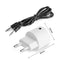 Bluetooth Receiver V4.2 Audio Adapter AC Charger EU Plug w/USB 3.5mm Port #JT1