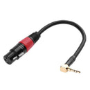 0.2m 90 Degree 3.5mm 1/8 Inch Trs Male To XLR 3pin Female Audio Cable Micro