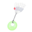 700 Pcs/100 Groups Fishing Bobber Stopper 7 In 1 Transparent Rubber Cylindr
