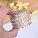 10m roll natural jute burlap rustic hessian ribbon tape strap wedding decor M&E
