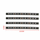 4x 12LED RGB Car Interior LED Strip Lights Atmosphere Neon Music Lamp zxc