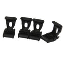 4pcs Black Nylon Plastic Camping Tent