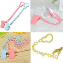 3Pcs Baby Kids Dummy Pacifier Soother Nipple Leash Strap Chain Clip Holder WGH