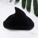Halloween Witch Cotton Yarn Hat Unisex Christmas Winter Sun Cap (Black) SN9F