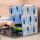 Fish Aluminium Foil Gas Stove Oil Splatter Screen Splash Proof Baffle Plate