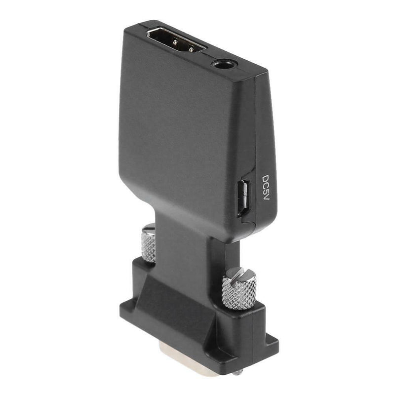 Portable VGA Male Port to HDMI Female Port Converter Adapter Connector